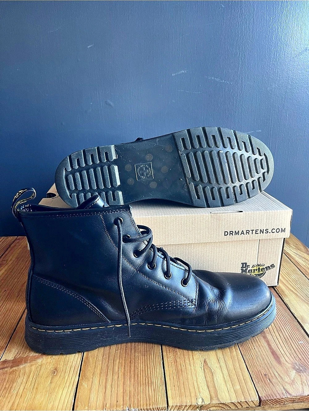 Dr. Martens BROOKLINE CHUKKA LEATHER CASUAL Boots Black US 13